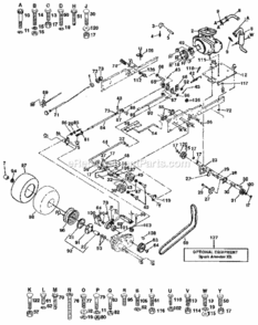 Page C Diagram and Parts List for 917255935  Craftsman Lawn Tractor