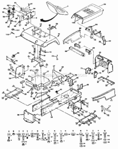 Page B Diagram and Parts List for 917255941  Craftsman Lawn Tractor