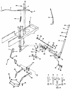 Page E Diagram and Parts List for 917255941  Craftsman Lawn Tractor
