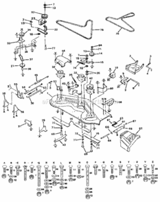 Page F Diagram and Parts List for 917255941  Craftsman Lawn Tractor