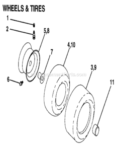 Page B Diagram and Parts List for 917255970  Craftsman Lawn Tractor