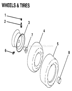 Page B Diagram and Parts List for 917255980  Craftsman Lawn Tractor