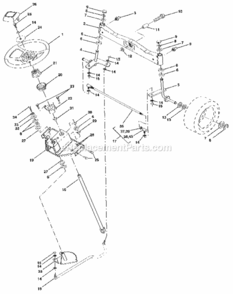 Page F Diagram and Parts List for 917255980  Craftsman Lawn Tractor