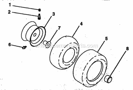 Page B Diagram and Parts List for 917255981  Craftsman Lawn Tractor