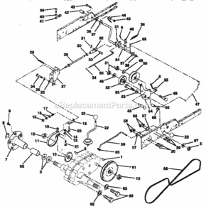 Page E Diagram and Parts List for 917255981  Craftsman Lawn Tractor