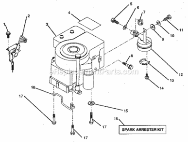Part Location Diagram of 124097X Craftsman Muffler