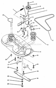 Page O Diagram and Parts List for 917256230  Craftsman Lawn Tractor