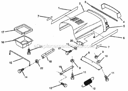 Page B Diagram and Parts List for 917256230  Craftsman Lawn Tractor