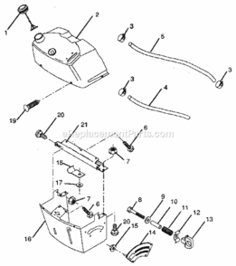 Page E Diagram and Parts List for 917256240  Craftsman Lawn Tractor