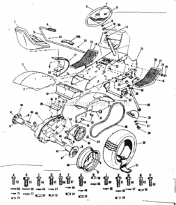 Page C Diagram and Parts List for 91725630  Craftsman Lawn Tractor