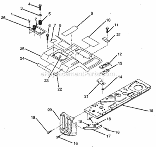 Page C Diagram and Parts List for 917256320  Craftsman Lawn Tractor