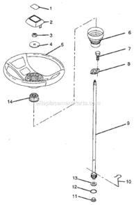 Page F Diagram and Parts List for 917256320  Craftsman Lawn Tractor