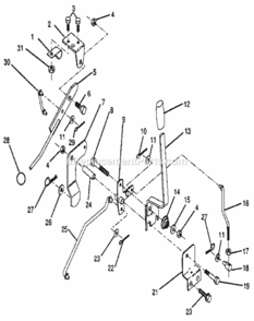 Part Location Diagram of 122741X Craftsman Lift Handle