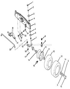 Part Location Diagram of 121914X Craftsman Axle