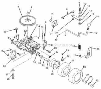Page L Diagram and Parts List for 917256322  Craftsman Lawn Tractor