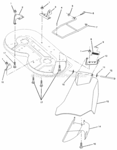 Page N Diagram and Parts List for 917256322  Craftsman Lawn Tractor