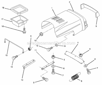 Page B Diagram and Parts List for 917256322  Craftsman Lawn Tractor
