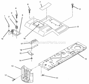 Page C Diagram and Parts List for 917256322  Craftsman Lawn Tractor