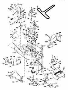 Page J Diagram and Parts List for 917256360  Craftsman Lawn Tractor