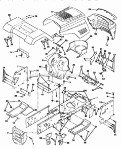 Page B Diagram and Parts List for 917256360  Craftsman Lawn Tractor