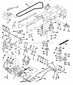 Page C Diagram and Parts List for 917256360  Craftsman Lawn Tractor