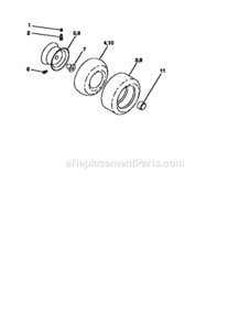 Page J Diagram and Parts List for 917256370  Craftsman Lawn Tractor