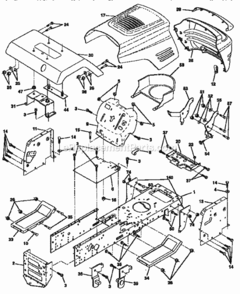 Page B Diagram and Parts List for 917256370  Craftsman Lawn Tractor
