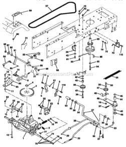 Page C Diagram and Parts List for 917256421  Craftsman Lawn Tractor