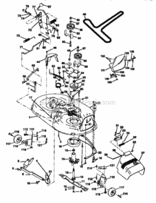 Page J Diagram and Parts List for 917256430  Craftsman Lawn Tractor