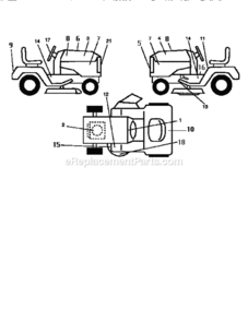 Page F Diagram and Parts List for 917256450  Craftsman Lawn Tractor