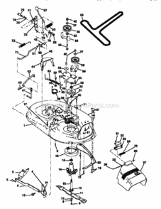Page J Diagram and Parts List for 917256490  Craftsman Lawn Tractor
