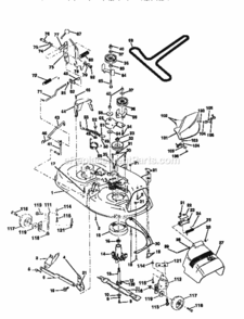 Page J Diagram and Parts List for 917256523  Craftsman Lawn Tractor