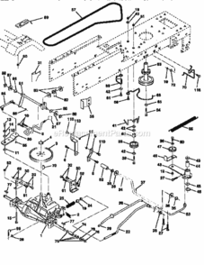 Page C Diagram and Parts List for 917256524  Craftsman Lawn Tractor