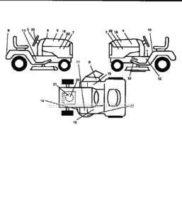Page F Diagram and Parts List for 917256540  Craftsman Lawn Tractor