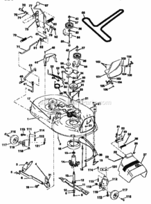 Page J Diagram and Parts List for 917256541  Craftsman Lawn Tractor