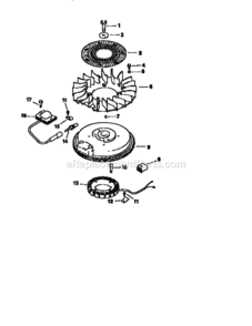 Part Location Diagram of 12-085-03-S Craftsman Stator