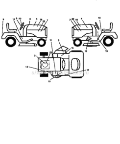 Page F Diagram and Parts List for 917256541  Craftsman Lawn Tractor