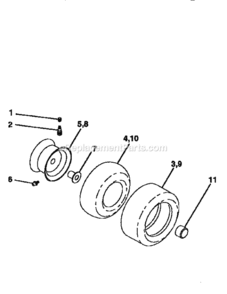 Page G Diagram and Parts List for 917256541  Craftsman Lawn Tractor