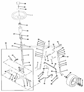 Page D Diagram and Parts List for 917256542  Craftsman Lawn Tractor