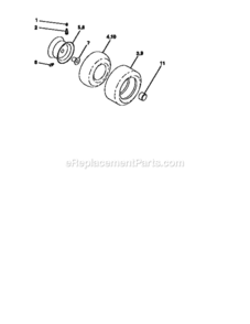 Page G Diagram and Parts List for 917256543  Craftsman Lawn Tractor
