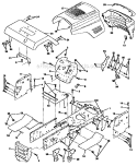 Part Location Diagram of 532178987 Husqvarna LENS GRILLE