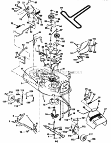 Page J Diagram and Parts List for 917256545  Craftsman Lawn Tractor