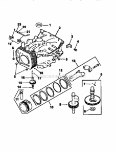 Page U Diagram and Parts List for 917256551  Craftsman Lawn Tractor