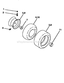 Page G Diagram and Parts List for 917256551  Craftsman Lawn Tractor