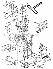 Page J Diagram and Parts List for 917256553  Craftsman Lawn Tractor