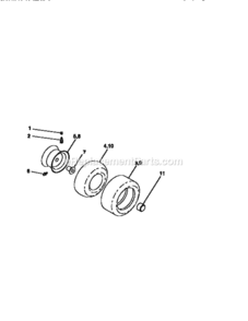Page G Diagram and Parts List for 917256553  Craftsman Lawn Tractor