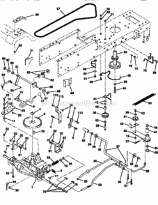Page C Diagram and Parts List for 917256560  Craftsman Lawn Tractor