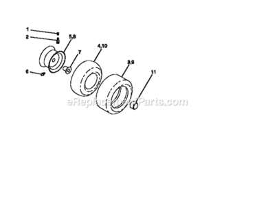 Page G Diagram and Parts List for 917256561  Craftsman Lawn Tractor