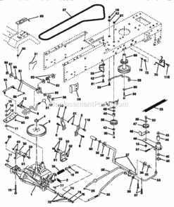 Page C Diagram and Parts List for 917256562  Craftsman Lawn Tractor