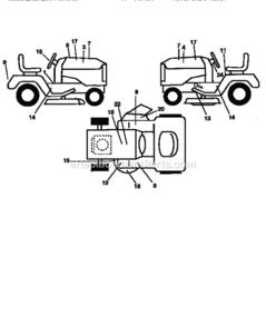 Page F Diagram and Parts List for 917256562  Craftsman Lawn Tractor